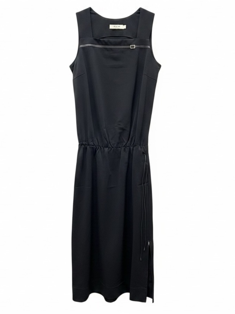 Lavinia leather buckle dress